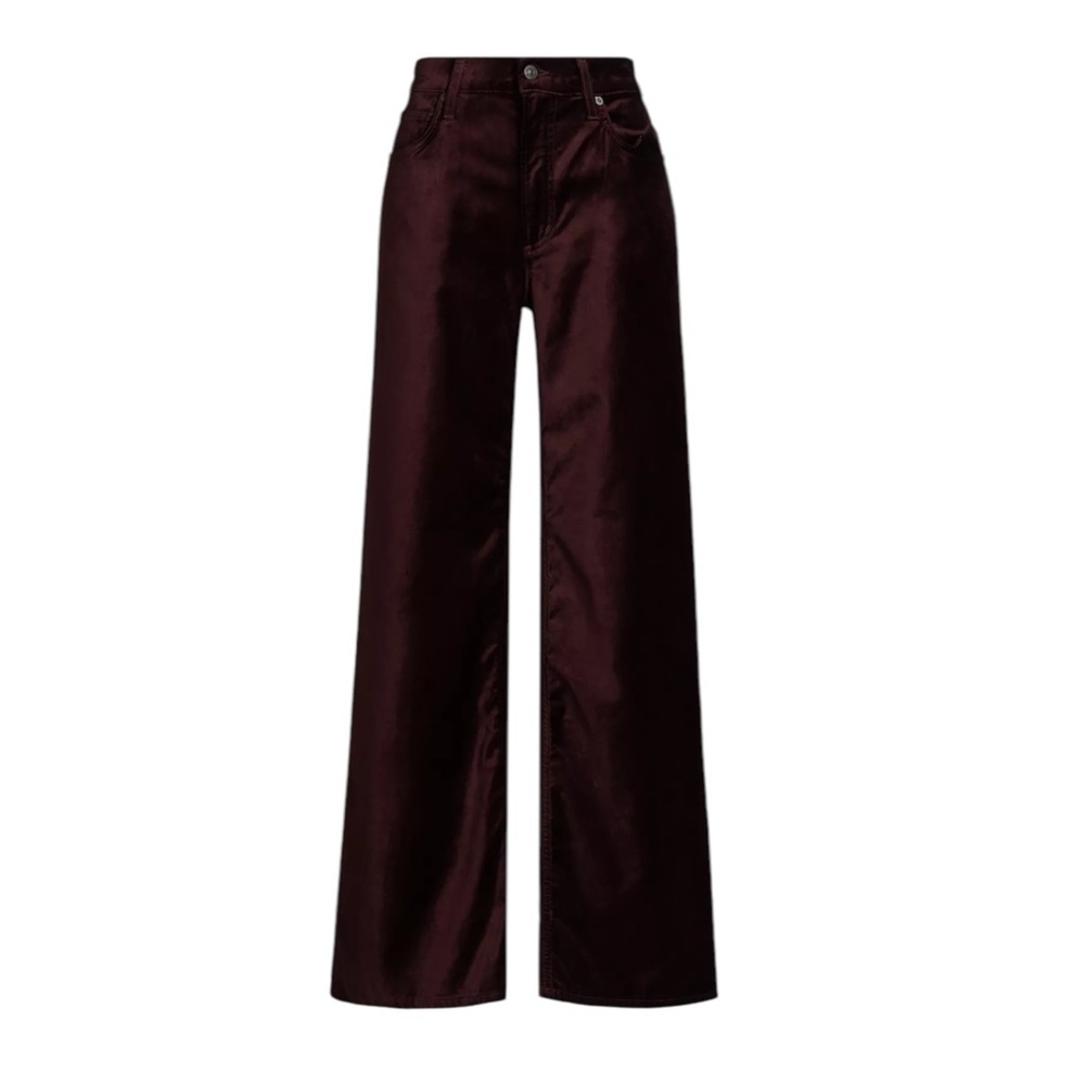 Citizens of Humanity Loli Velvet Wide-Leg Jeans Size 30